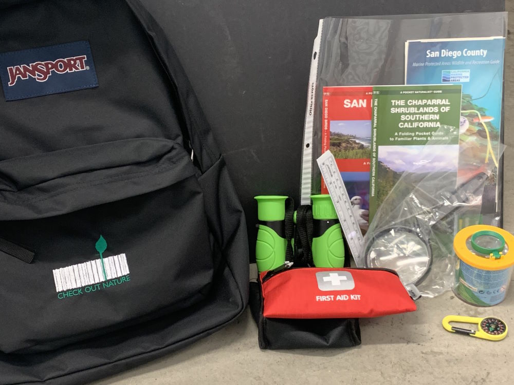 Contents of the Check Out Nature Backpack